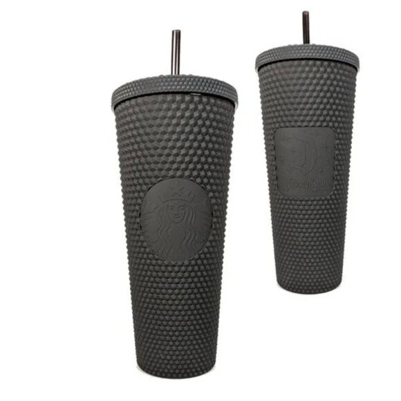 Starbucks Disneyland Black Matte Studded‎ Venti Tumbler 24 oz Limited Edition - Picture 1 of 8